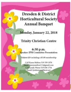 Dresden & District Horticultural Annual Banquet @ Trinity Christian Centre | Dresden | Ontario | Canada