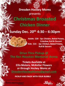 Hockey Moms Christmas Broasted Chicken Dinner @ Ken Houston Memorial Agricultural Centre