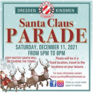 Dresden Kinsmen Santa Claus Parade