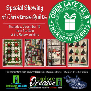 Special Showing of Christmas Quilts @ New Rotary Building